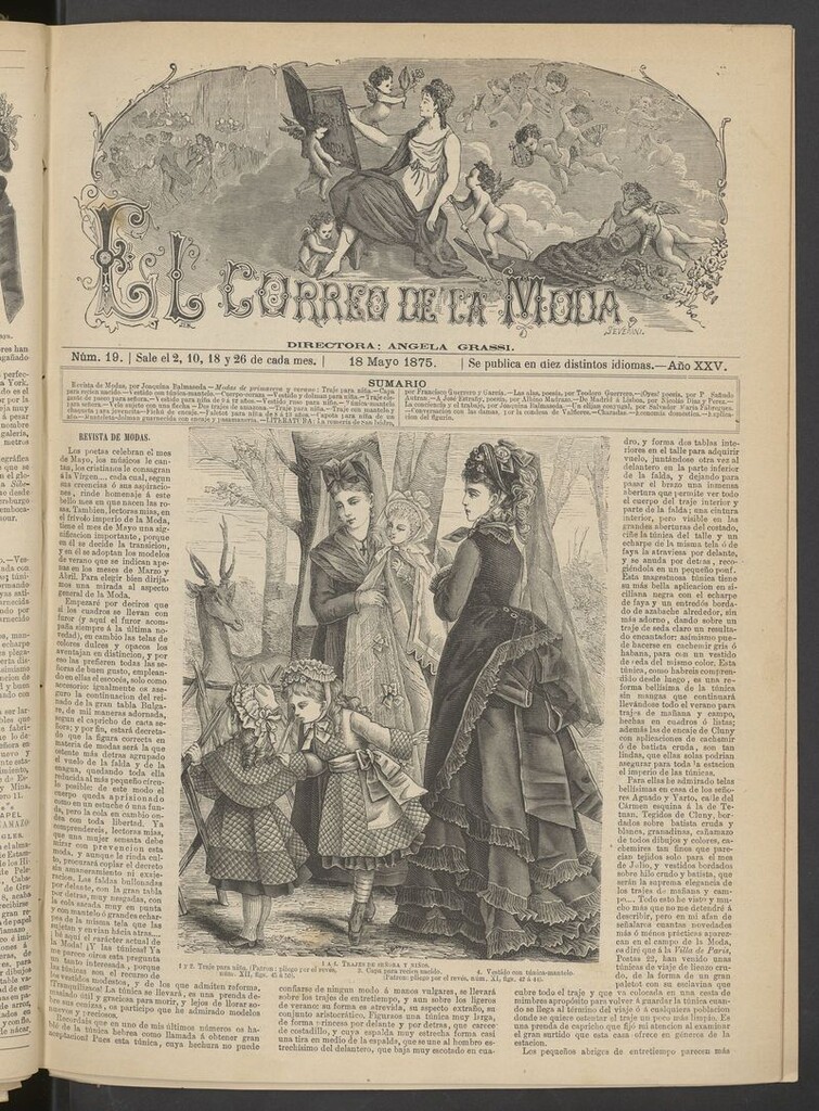 Miniatura de El Correo de la Moda: periódico del bello sexo del 18 de mayo de 1875