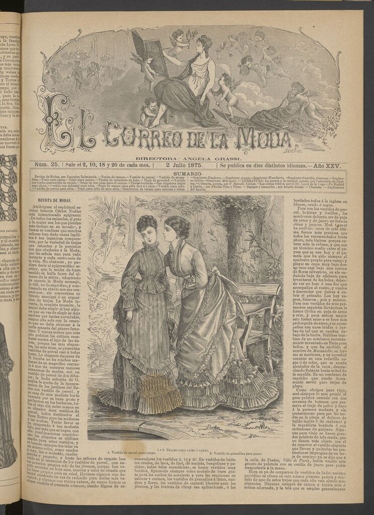 Miniatura de El Correo de la Moda: periódico del bello sexo del 2 de julio de 1875