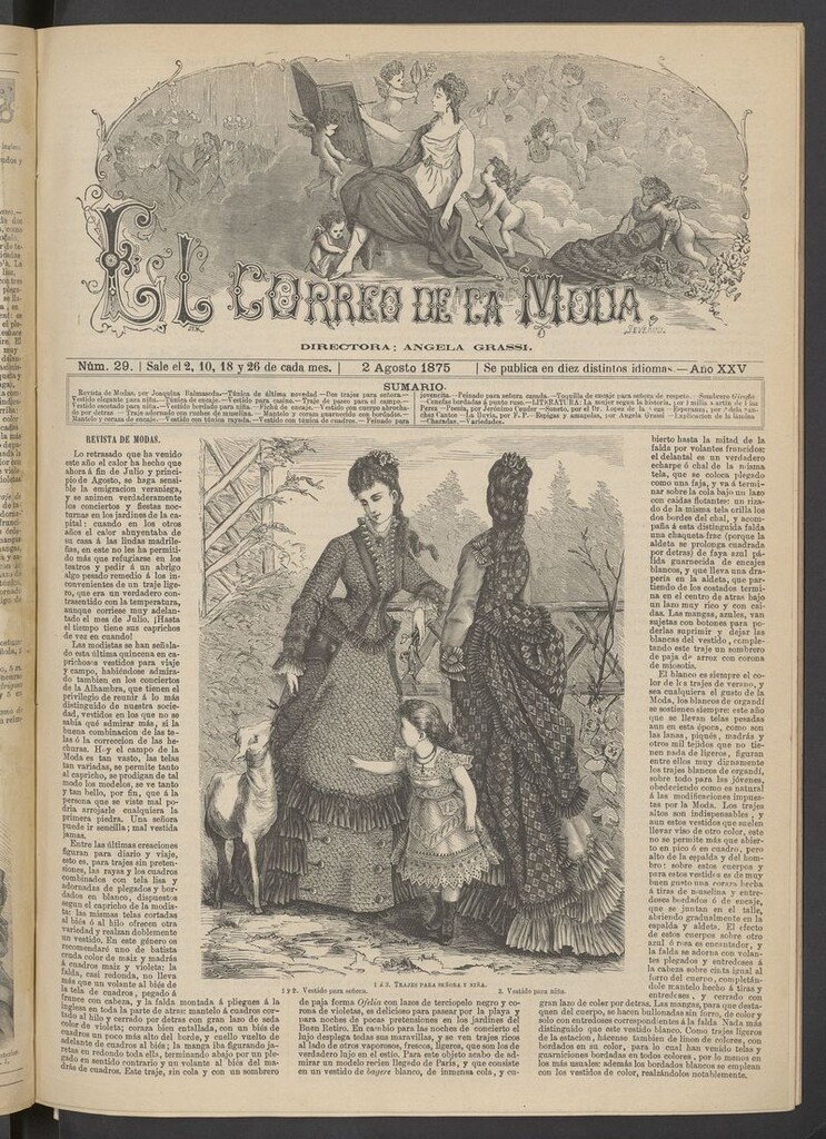 Miniatura de El Correo de la Moda: periódico del bello sexo del 2 de agosto de 1875