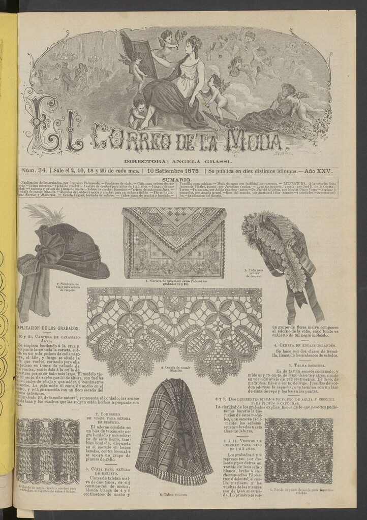 Miniatura de El Correo de la Moda: periódico del bello sexo del 10 de septiembre de 1875