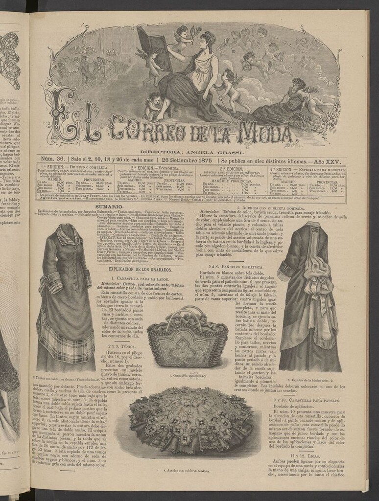 Miniatura de El Correo de la Moda: periódico del bello sexo del 26 de septiembre de 1875