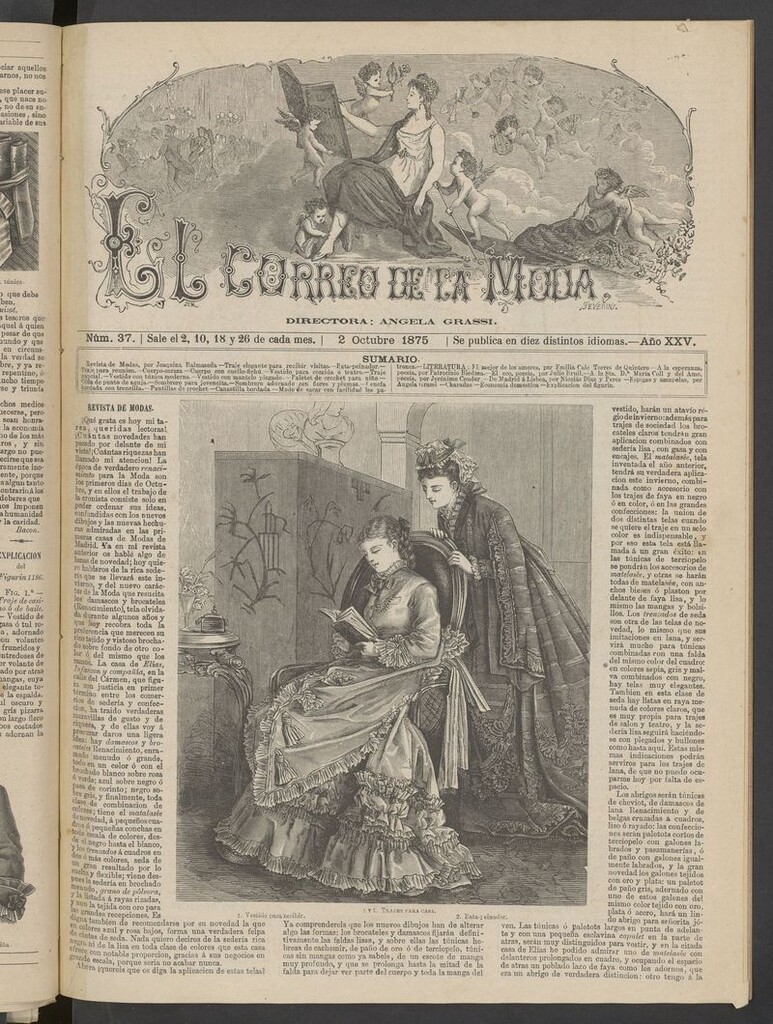 Miniatura de El Correo de la Moda: periódico del bello sexo del 2 de octubre de 1875