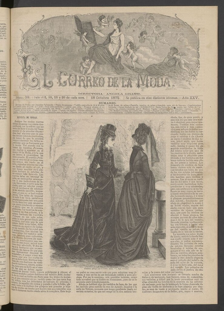 Miniatura de El Correo de la Moda: periódico del bello sexo del 18 de octubre de 1875