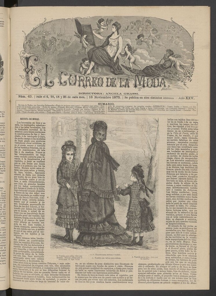 Miniatura de El Correo de la Moda: periódico del bello sexo del 18 de noviembre de 1875