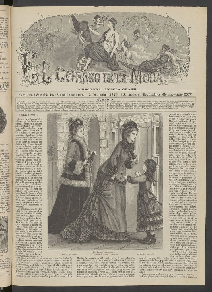 Miniatura de El Correo de la Moda: periódico del bello sexo del 2 de diciembre de 1875