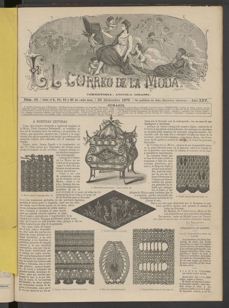Miniatura de El Correo de la Moda: periódico del bello sexo del 26 de diciembre de 1875