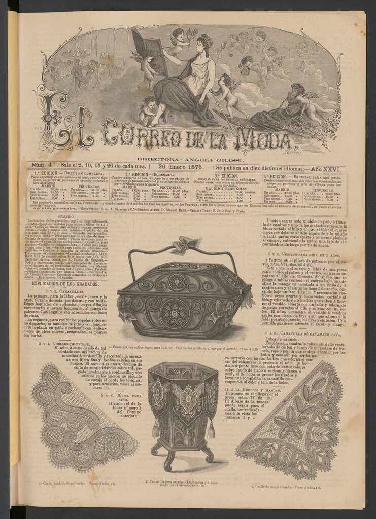 Miniatura de El Correo de la Moda : periódico del bello sexo del 26 de enero de 1876