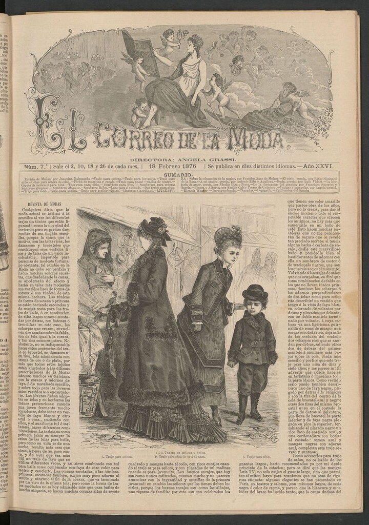 Miniatura de El Correo de la Moda : periódico del bello sexo del 18 de febrero de 1876