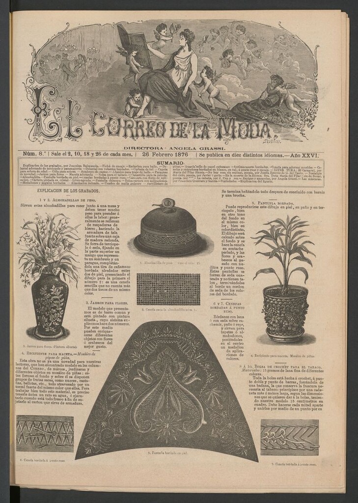 Miniatura de El Correo de la Moda : periódico del bello sexo del 26 de febrero de 1876
