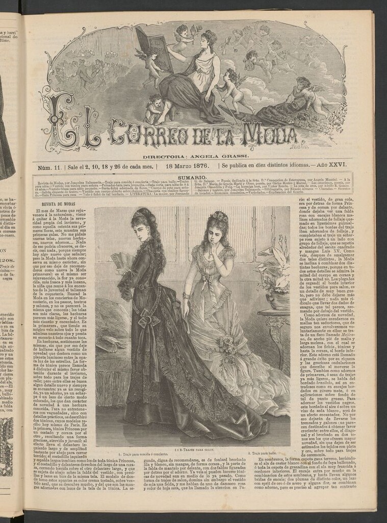Miniatura de El Correo de la Moda : periódico del bello sexo del 18 de marzo de 1876