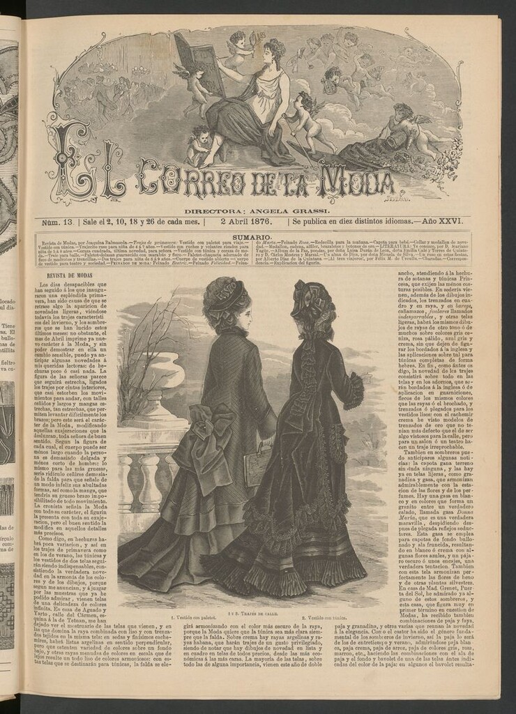 Miniatura de El Correo de la Moda : periódico del bello sexo del 2 de abril de 1876
