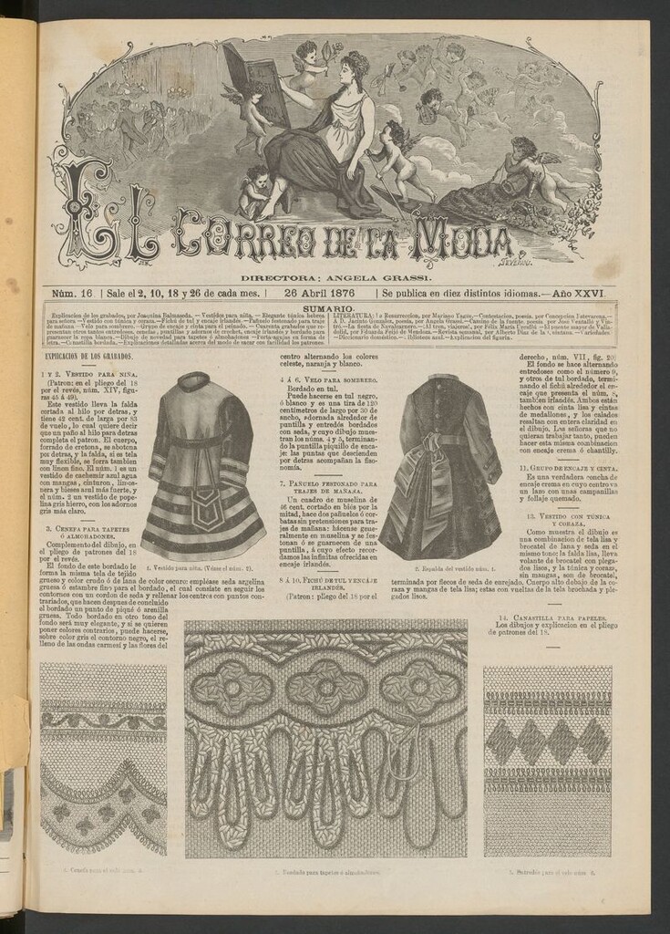 Miniatura de El Correo de la Moda : periódico del bello sexo del 26 de abril de 1876