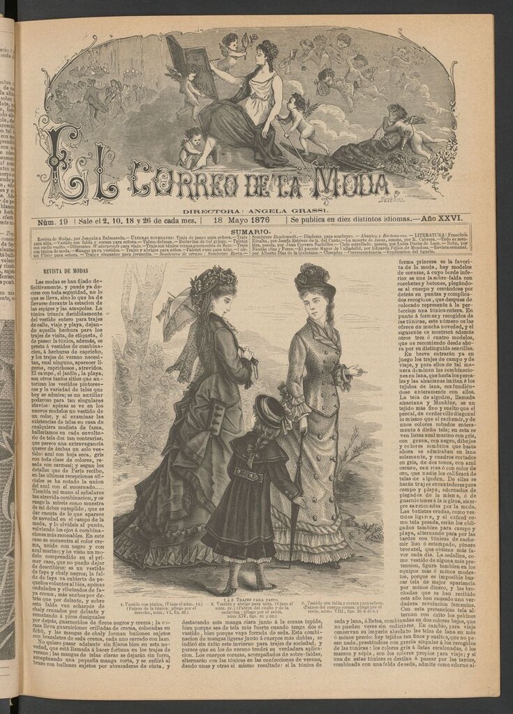 Miniatura de El Correo de la Moda : periódico del bello sexo del 18 de mayo de 1876