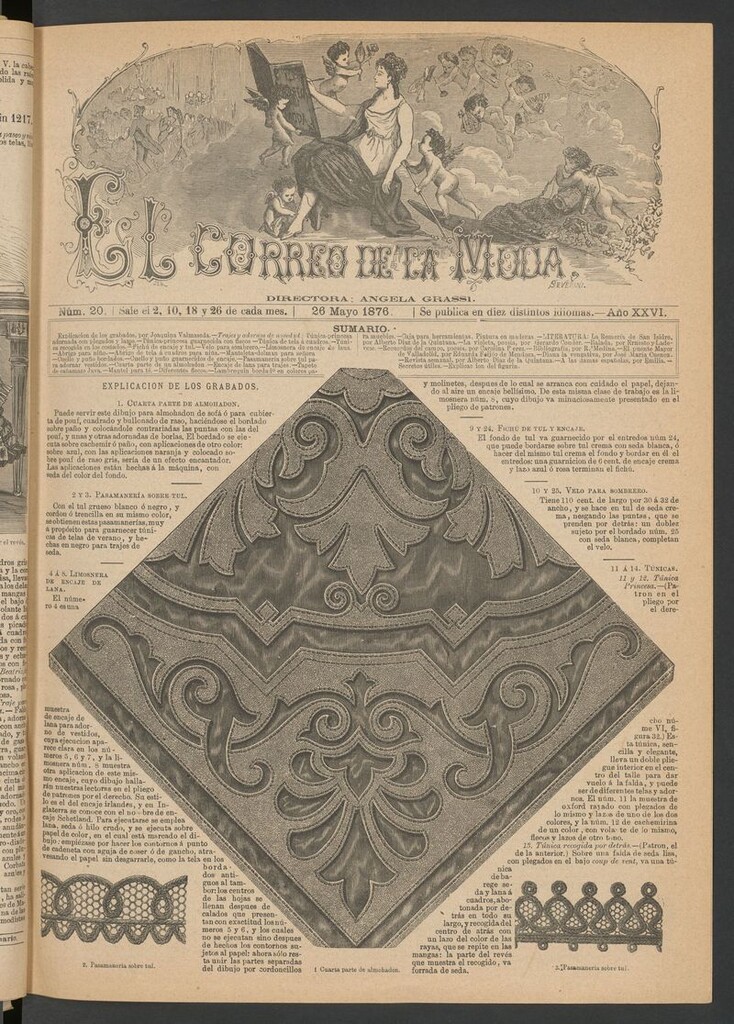 Miniatura de El Correo de la Moda : periódico del bello sexo del 26 de mayo de 1876