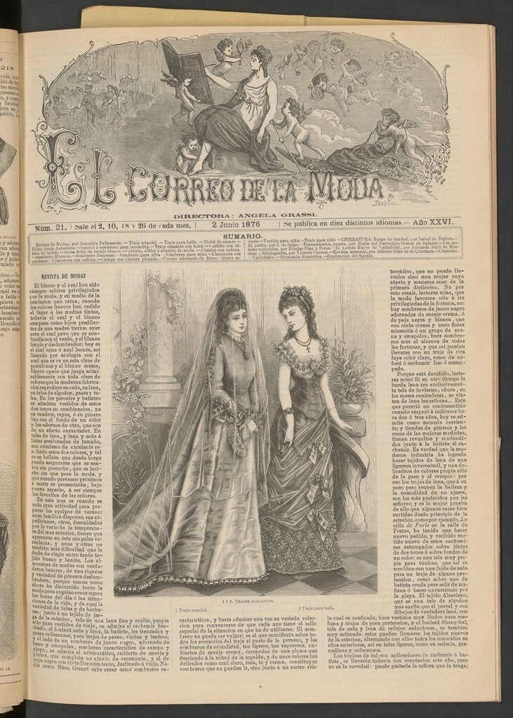 Miniatura de El Correo de la Moda : periódico del bello sexo del 2 de junio de 1876