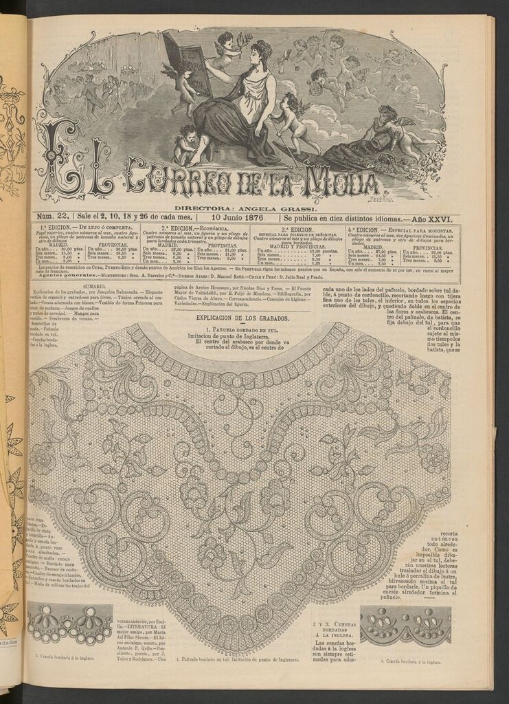Miniatura de El Correo de la Moda : periódico del bello sexo del 10 de junio de 1876