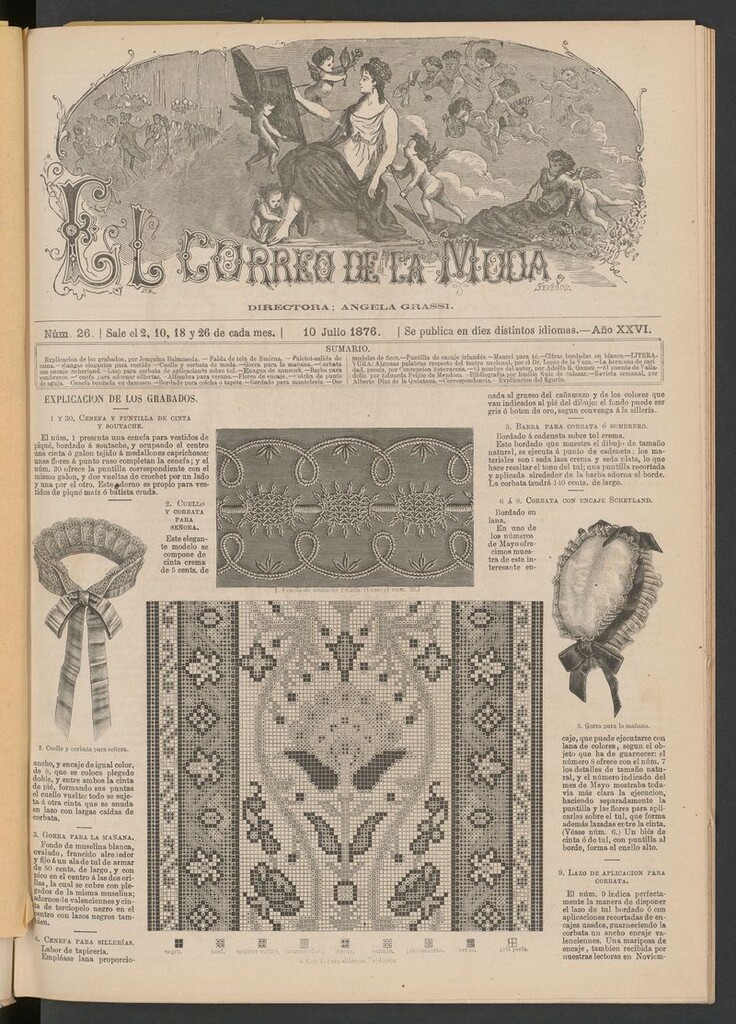 Miniatura de El Correo de la Moda : periódico del bello sexo del 10 de julio de 1876