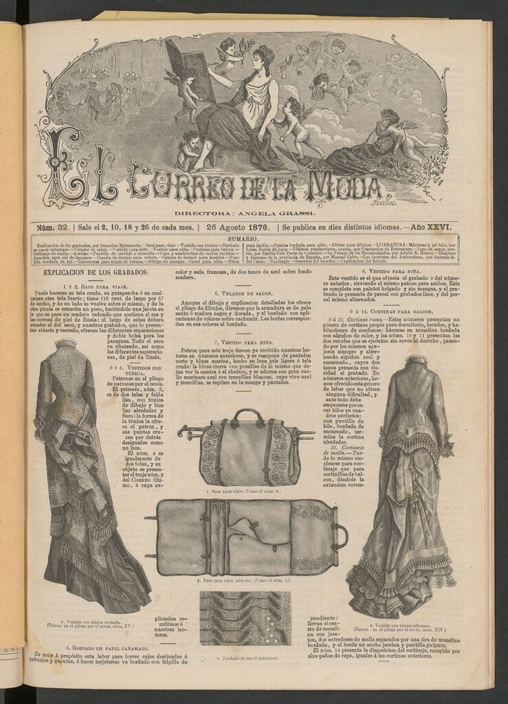 Miniatura de El Correo de la Moda : periódico del bello sexo del 26 de agosto de 1876