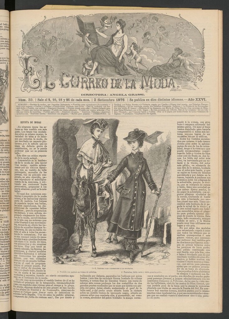 Miniatura de El Correo de la Moda : periódico del bello sexo del 2 de septiembre de 1876
