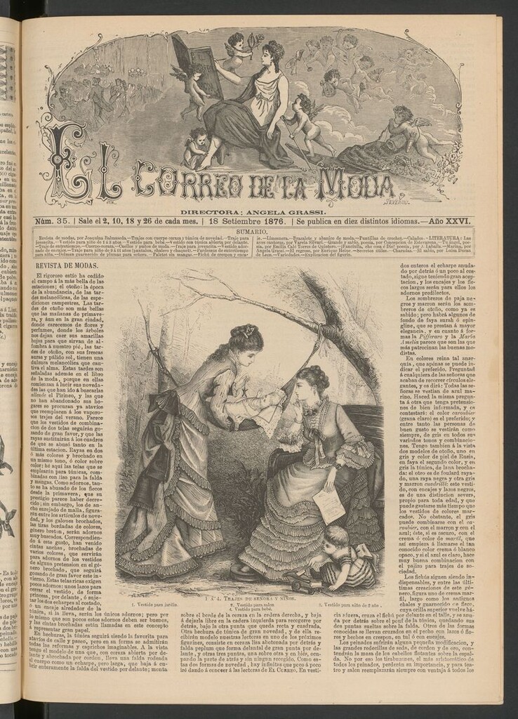 Miniatura de El Correo de la Moda : periódico del bello sexo del 18 de septiembre de 1876