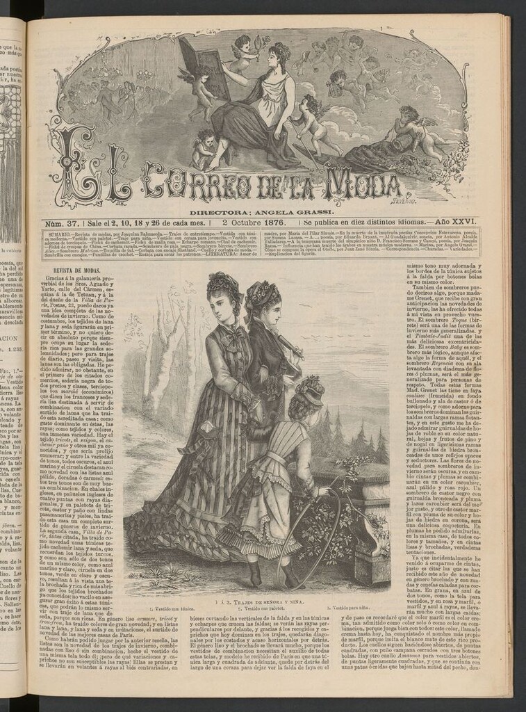 Miniatura de El Correo de la Moda : periódico del bello sexo del 2 de octubre de 1876