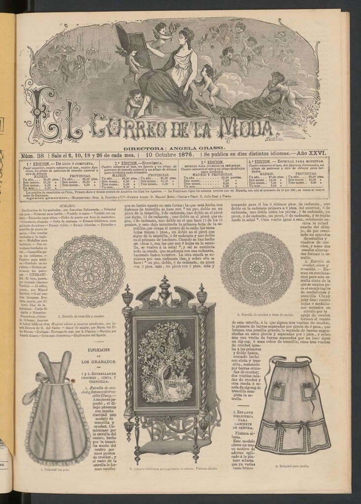 Miniatura de El Correo de la Moda : periódico del bello sexo del 10 de octubre de 1876