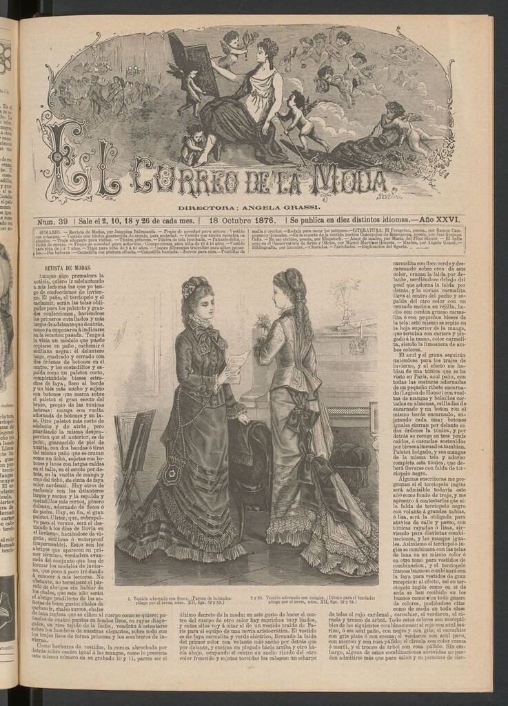 Miniatura de El Correo de la Moda : periódico del bello sexo del 18 de octubre de 1876