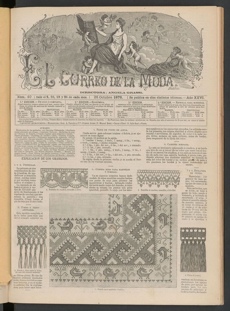 Miniatura de El Correo de la Moda : periódico del bello sexo del 26 de octubre de 1876