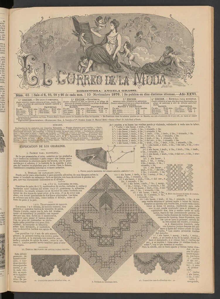 Miniatura de El Correo de la Moda : periódico del bello sexo del 10 de noviembre de 1876