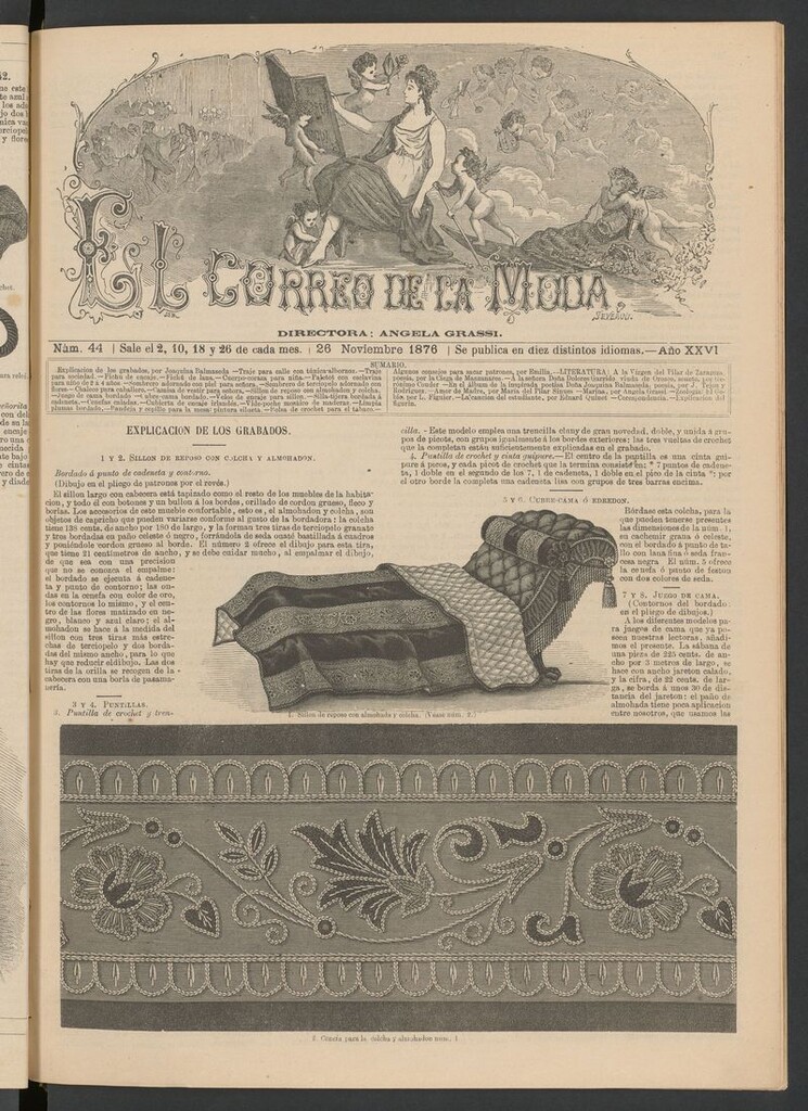 Miniatura de El Correo de la Moda : periódico del bello sexo del 26 de noviembre de 1876