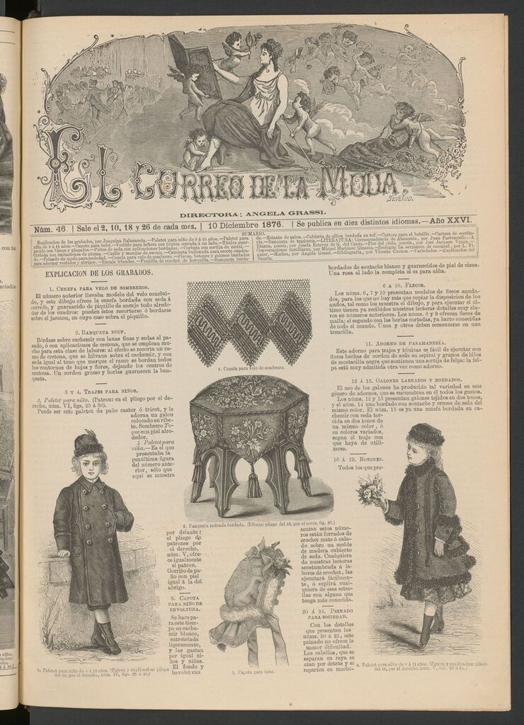 Miniatura de El Correo de la Moda : periódico del bello sexo del 10 de diciembre de 1876