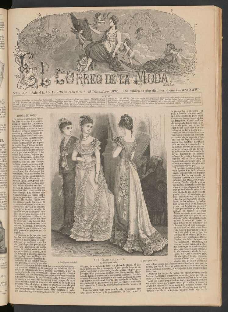 Miniatura de El Correo de la Moda : periódico del bello sexo del 18 de diciembre de 1876