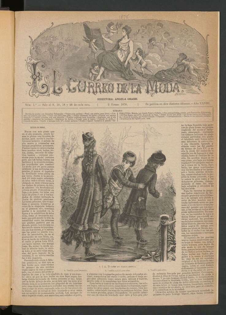 Miniatura de El Correo de la Moda: periódico del bello sexo del 2 de enero de 1878