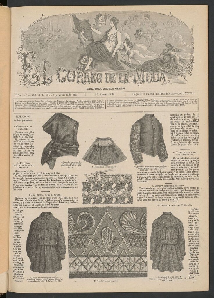 Miniatura de El Correo de la Moda: periódico del bello sexo del 26 de enero de 1878