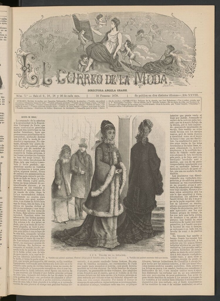 Miniatura de El Correo de la Moda: periódico del bello sexo del 18 de febrero de 1878