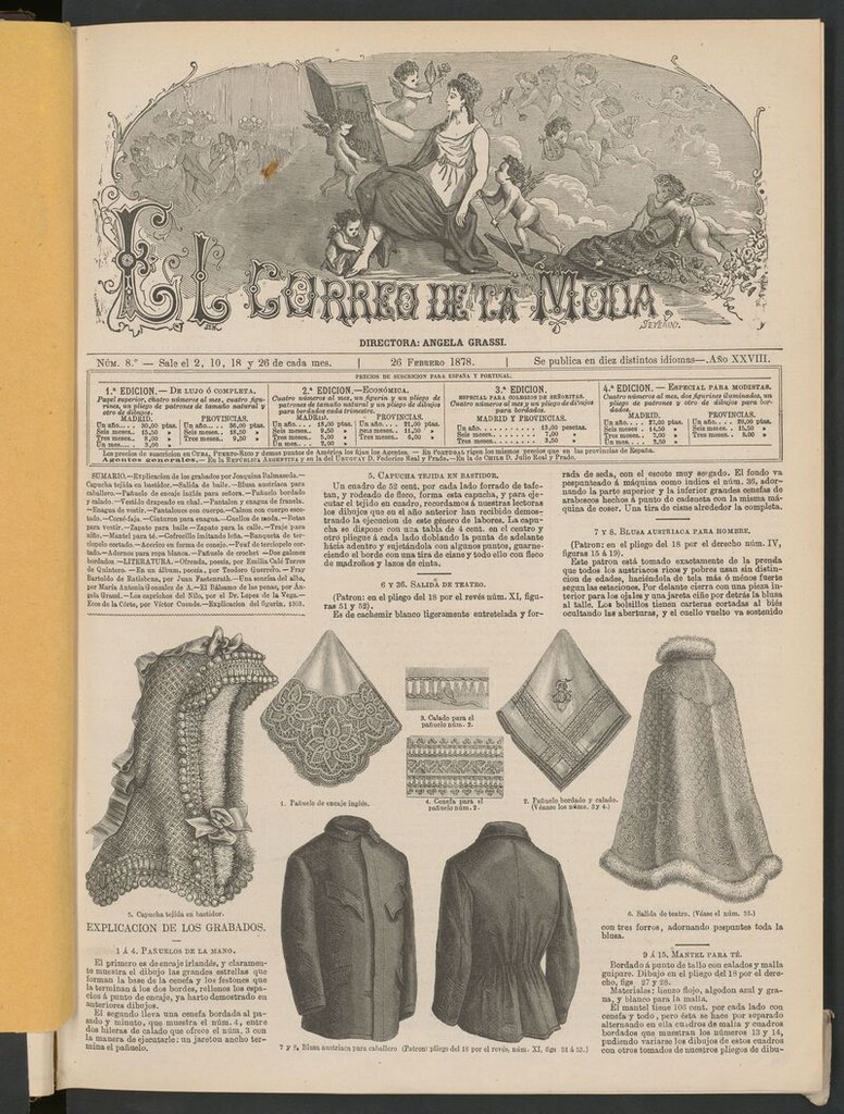 Miniatura de El Correo de la Moda: periódico del bello sexo del 26 de febrero de 1878