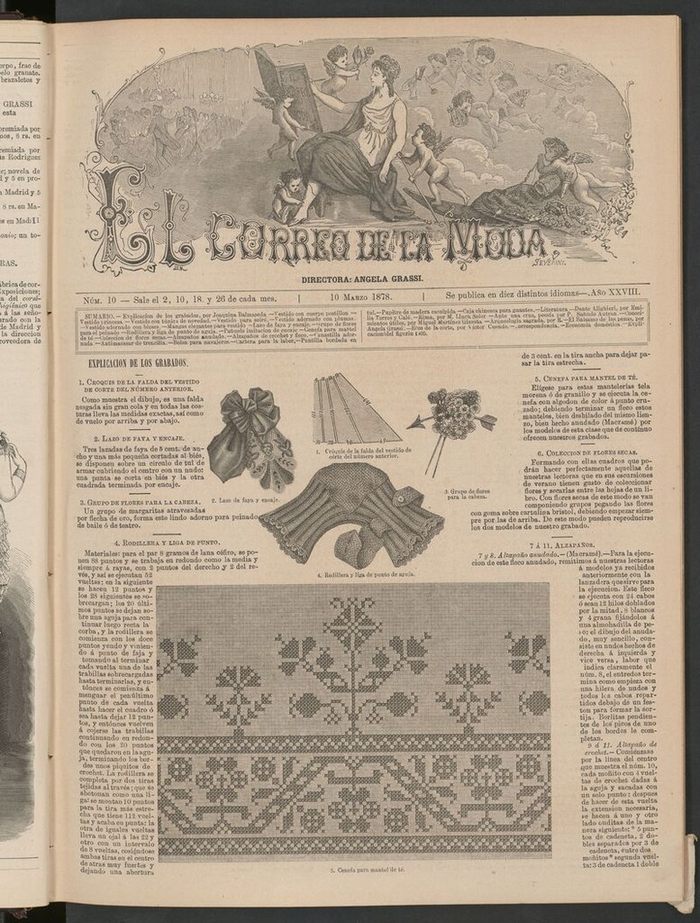 Miniatura de El Correo de la Moda: periódico del bello sexo del 10 de marzo de 1878