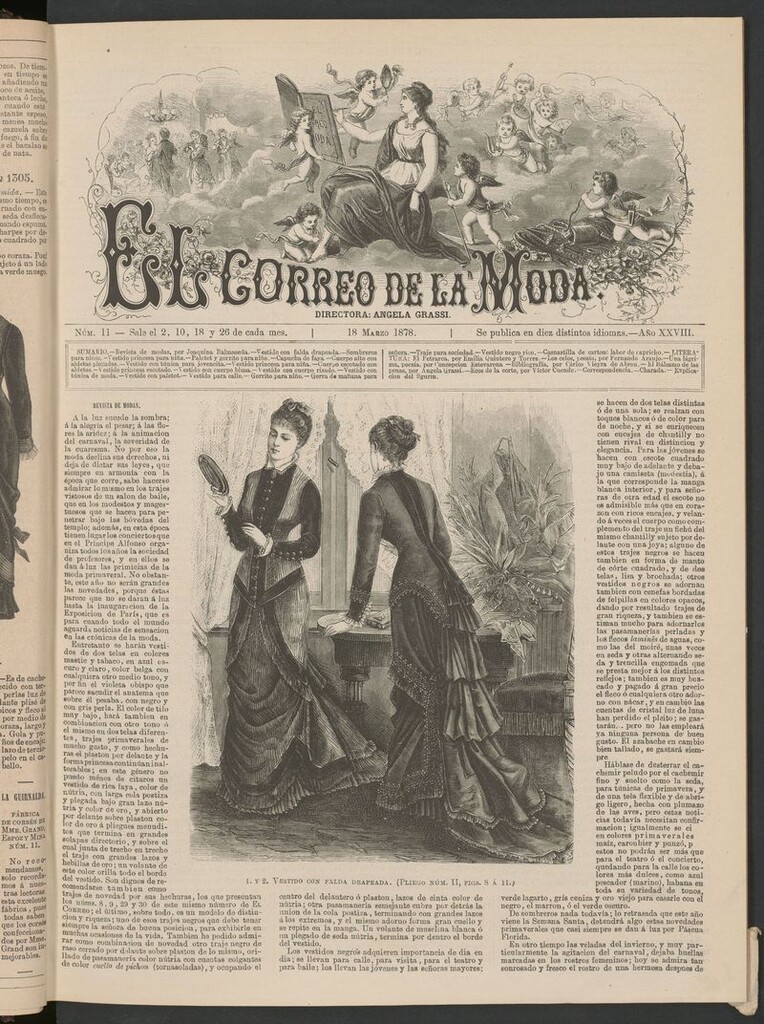 Miniatura de El Correo de la Moda: periódico del bello sexo del 18 de marzo de 1878