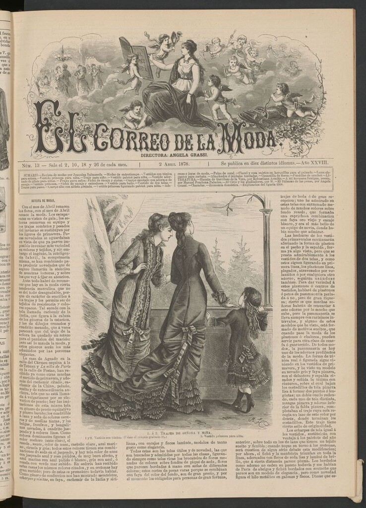 Miniatura de El Correo de la Moda: periódico del bello sexo del 2 de abril de 1878