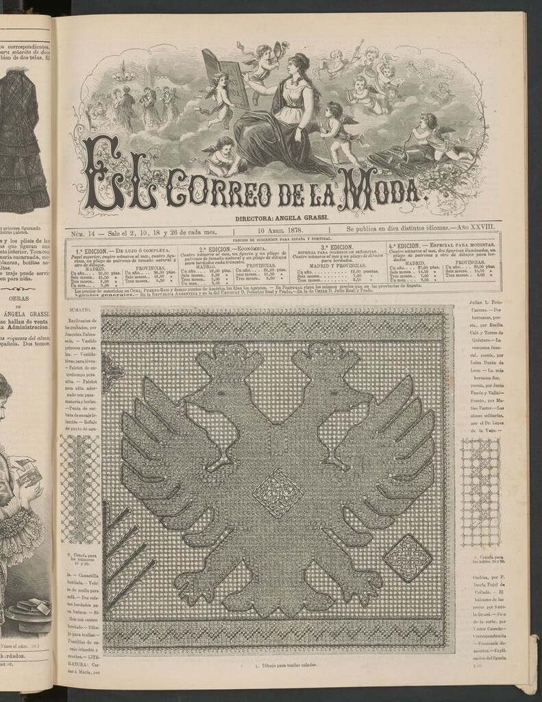 Miniatura de El Correo de la Moda: periódico del bello sexo del 10 de abril de 1878