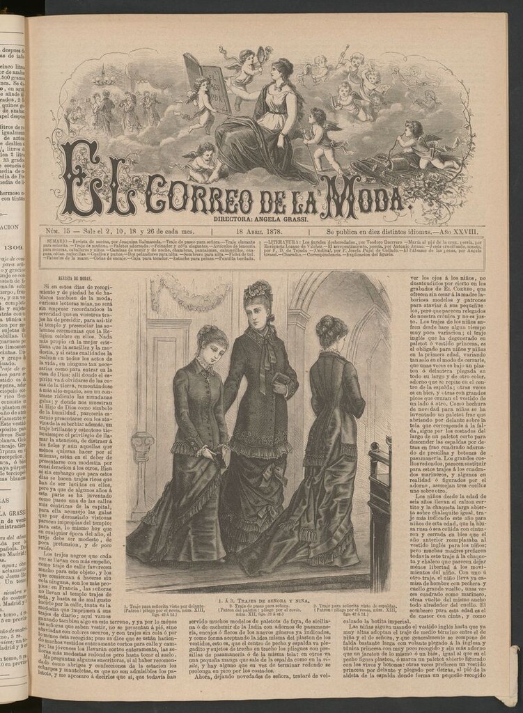 Miniatura de El Correo de la Moda: periódico del bello sexo del 18 de abril de 1878