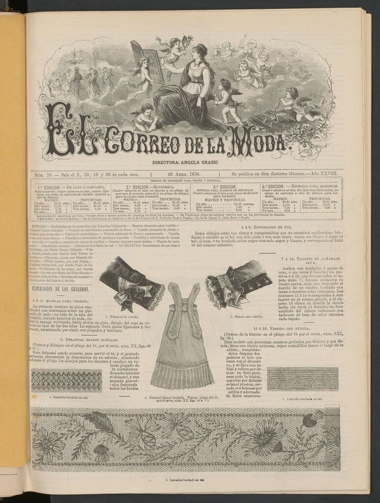 Miniatura de El Correo de la Moda: periódico del bello sexo del 26 de abril de 1878