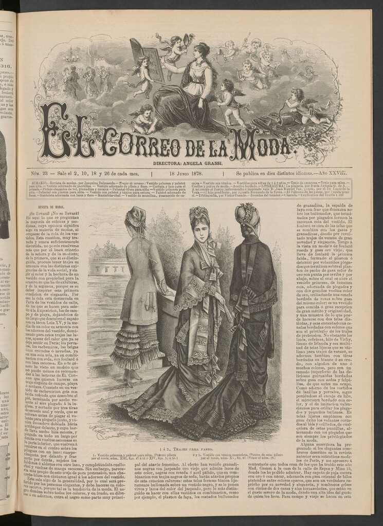 Miniatura de El Correo de la Moda: periódico del bello sexo del 18 de junio de 1878