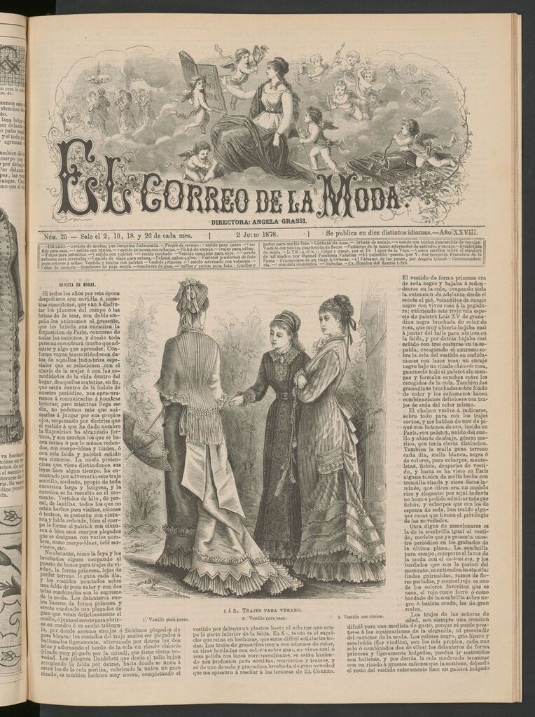 Miniatura de El Correo de la Moda: periódico del bello sexo del 2 de julio de 1878