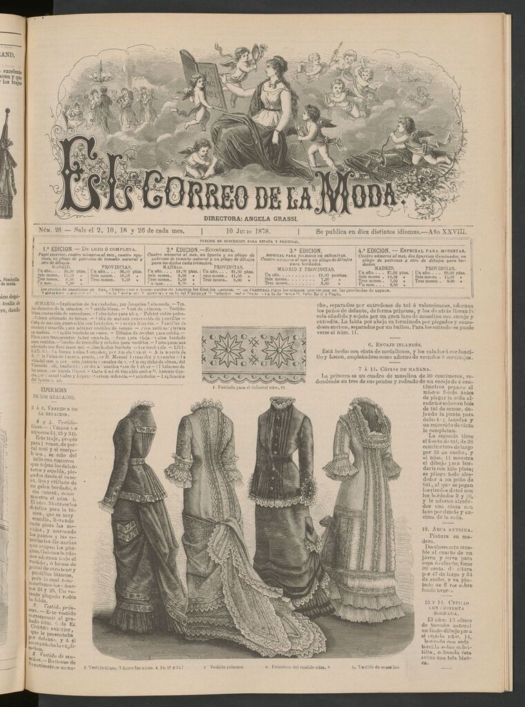 Miniatura de El Correo de la Moda: periódico del bello sexo del 10 de julio de 1878