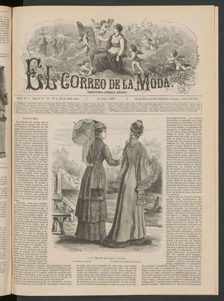 Miniatura de El Correo de la Moda: periódico del bello sexo del 18 de julio de 1878