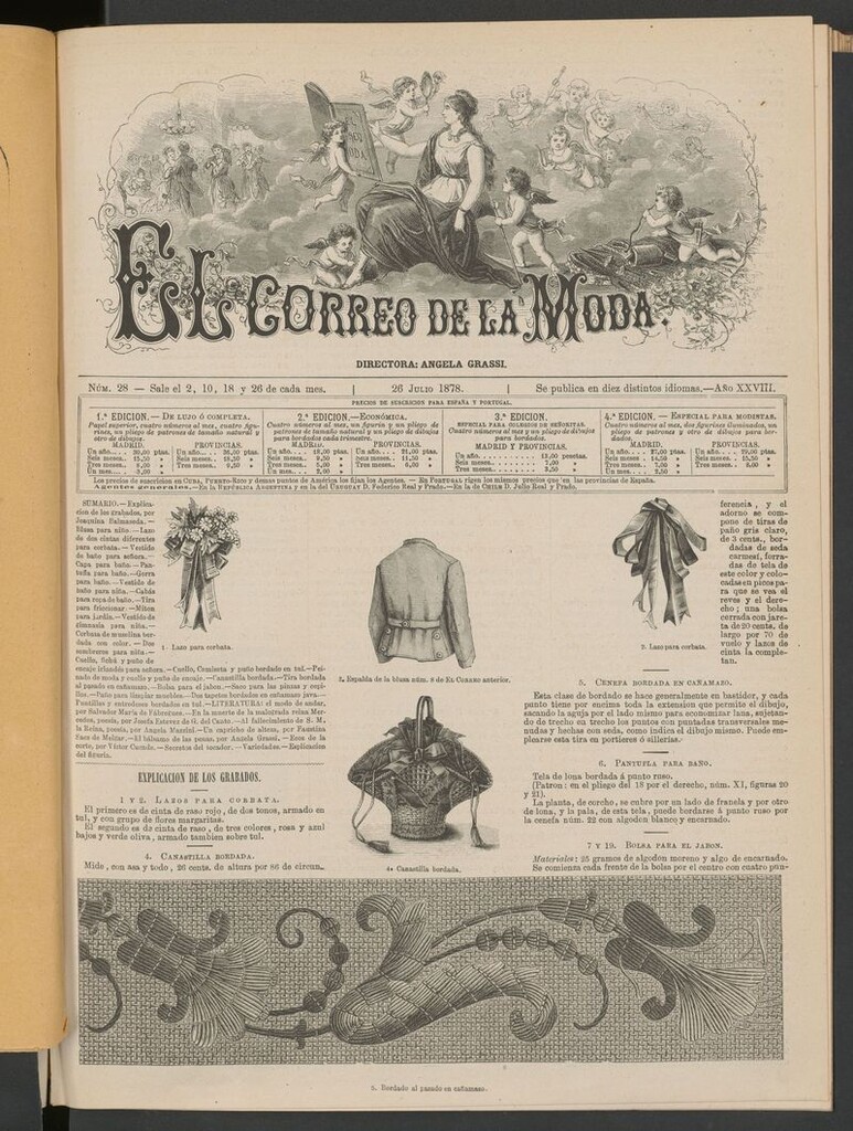 Miniatura de El Correo de la Moda: periódico del bello sexo del 26 de julio de 1878