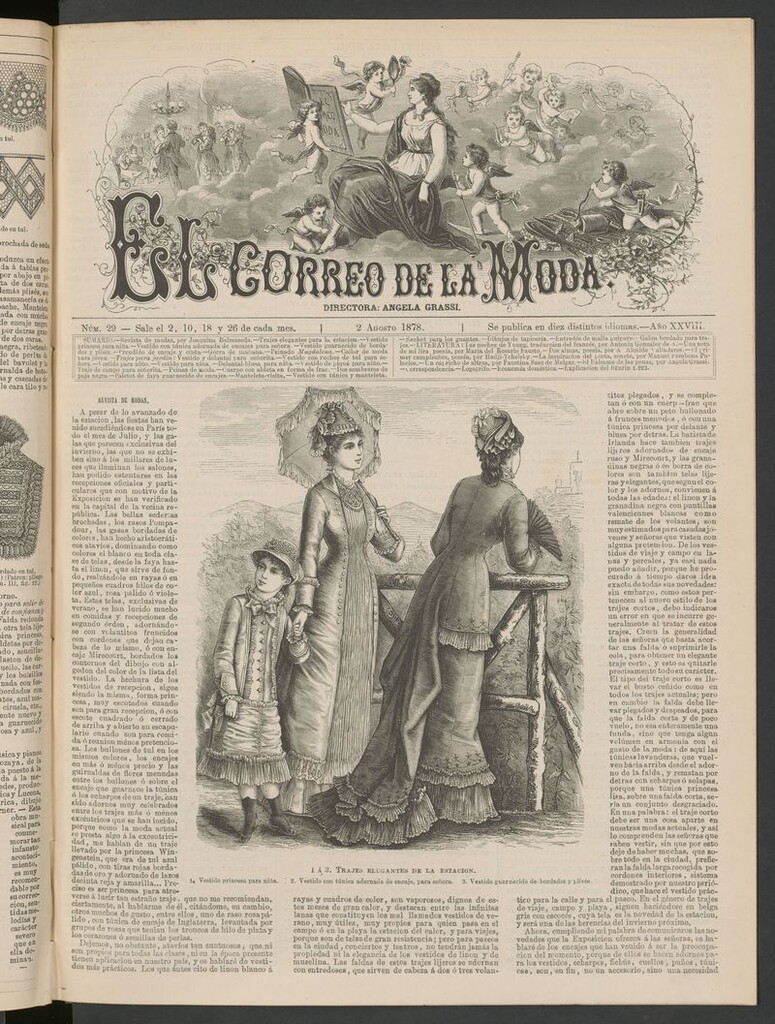 Miniatura de El Correo de la Moda: periódico del bello sexo del 2 de agosto de 1878