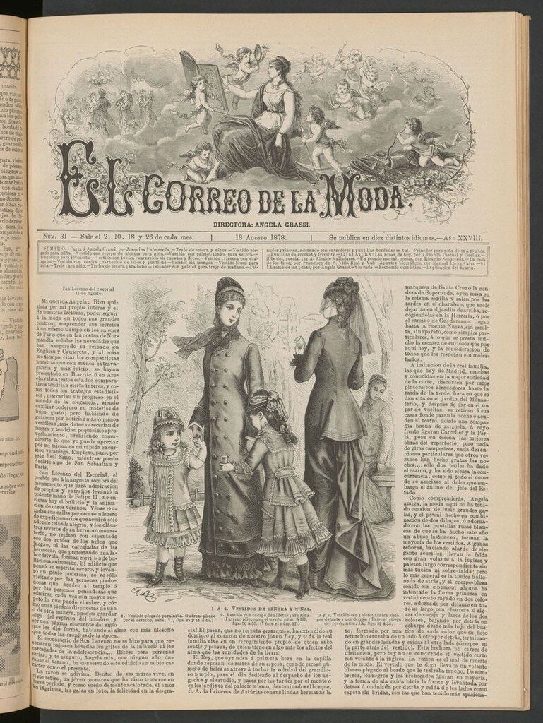 Miniatura de El Correo de la Moda: periódico del bello sexo del 18 de agosto de 1878