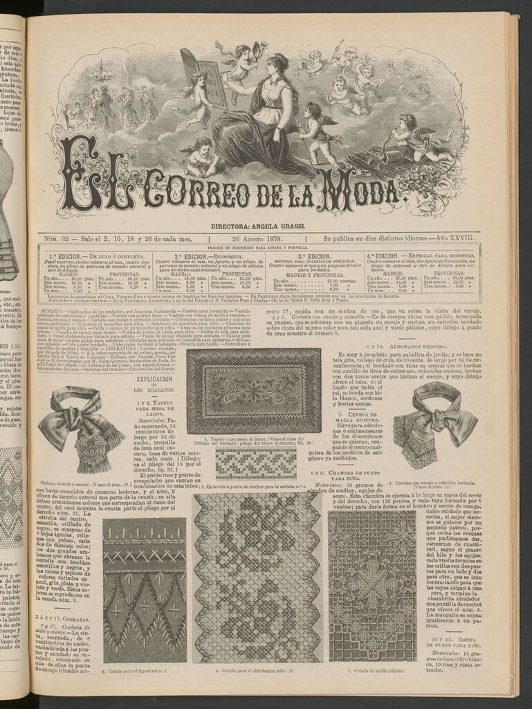 Miniatura de El Correo de la Moda: periódico del bello sexo el 26 de agosto de 1878